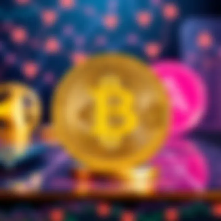 A visual representation of Bitcoin being moved to a decentralized finance platform with symbols of Aave and USDC in the background