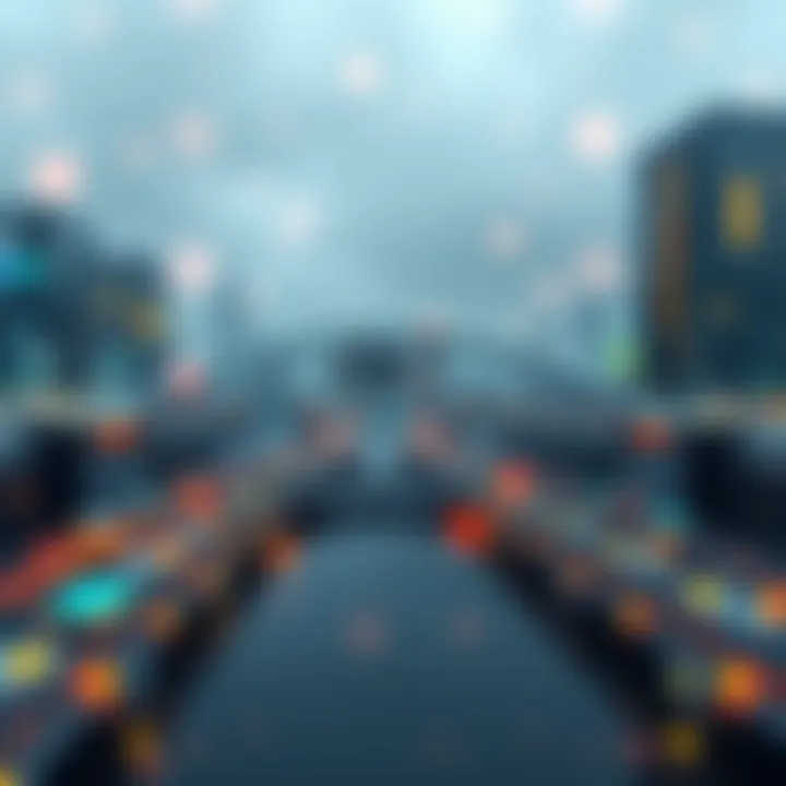 A visual representation of the BTC to USDT swapping process in DeFi, showing wrapped BTC, a bridge, and user-friendly interfaces for transactions.