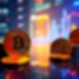 A visual comparison of Bitcoin and Bitcoin ETFs showing growth charts and investment options.