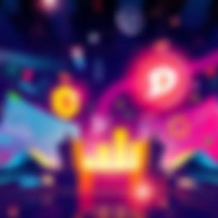 Illustration showcasing options trading tools and risk management features of BTCC and Deribit