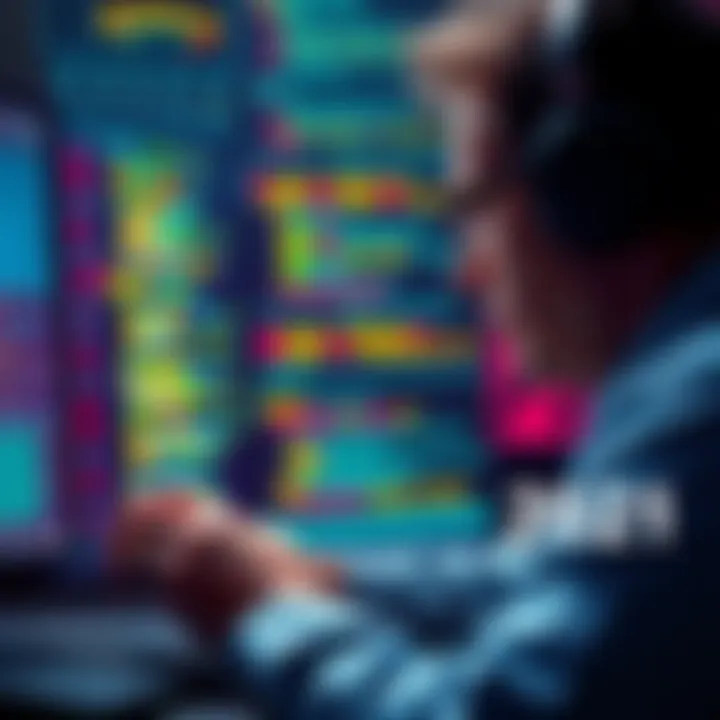 A person analyzing computer code on a screen, pondering the origins of a bug that emerged in 2021.