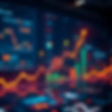 Graph showing upward trend in cryptocurrency market with institutional logos