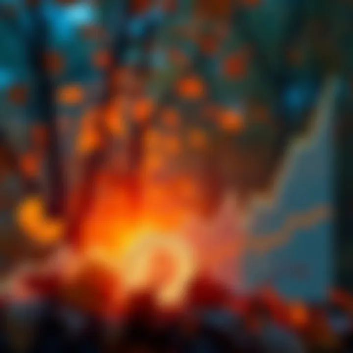 A graph showing rising cryptocurrency values with autumn leaves in the background, symbolizing October's investment surge.