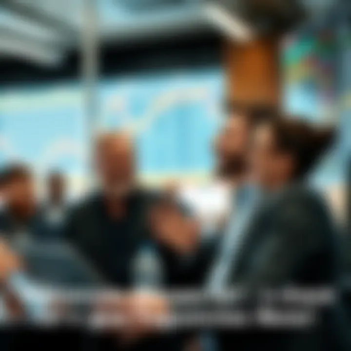 Bullish Investor Sentiment Investors discussing stock market strategies with enthusiasm