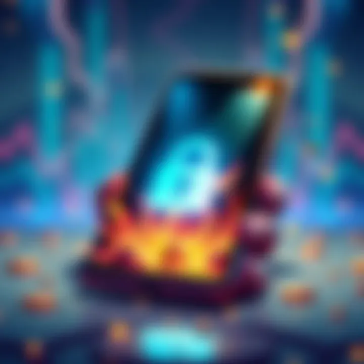 Burner wallet concept A digital illustration showing a burner wallet on a smartphone with a padlock symbol, representing security risks and protection of private keys.