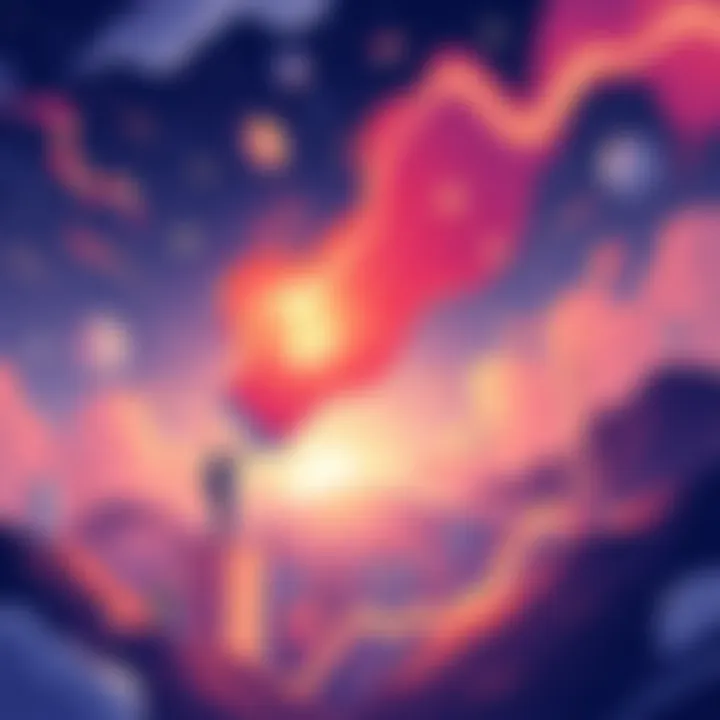 A dynamic illustration symbolizing the improved access to credit for businesses, showcasing growth opportunities and economic optimism