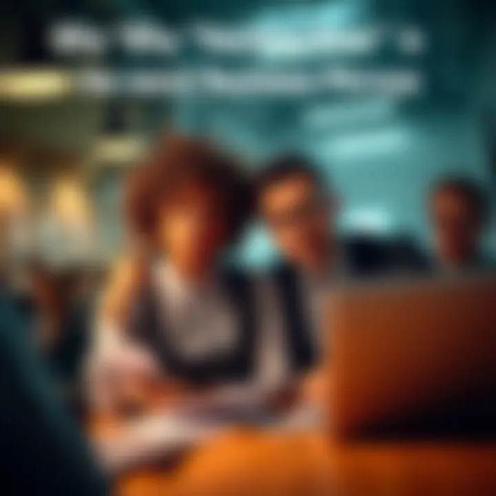 Two business people looking confused during a meeting, surrounded by notes and laptops, representing communication issues in the workplace.