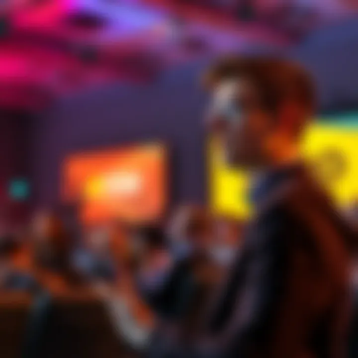 Vitalik Buterin speaking at the Devcon conference about the risks to Bitcoin and Ethereum from quantum computing