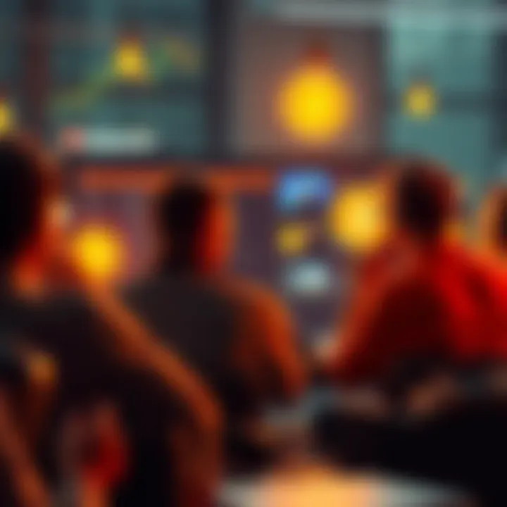 A group of people engaging in a heated debate about Buttcoin on a computer screen, representing the shift from Bitcoin Cash discussions.