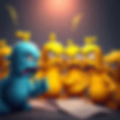 Butters arguing over headlines Group of Butters engaged in a heated debate over cope headlines, showing expressions of anger and frustration.