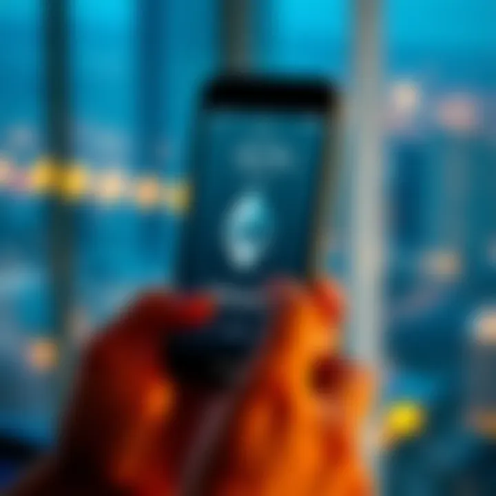 A person holding an iPhone and a digital wallet app displaying Ethereum balance, symbolizing the purchase of an iPhone using Ethereum.