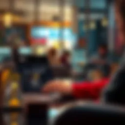 A person shopping online on a laptop, looking at trusted websites for Reta purchases
