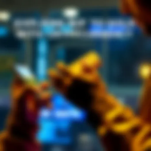 A person holding a gold bar while checking a smartphone for cryptocurrency transactions
