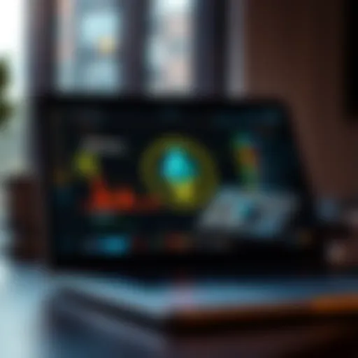 A secure digital wallet displaying Monero cryptocurrency on a laptop screen, symbolizing private transactions without KYC requirements.