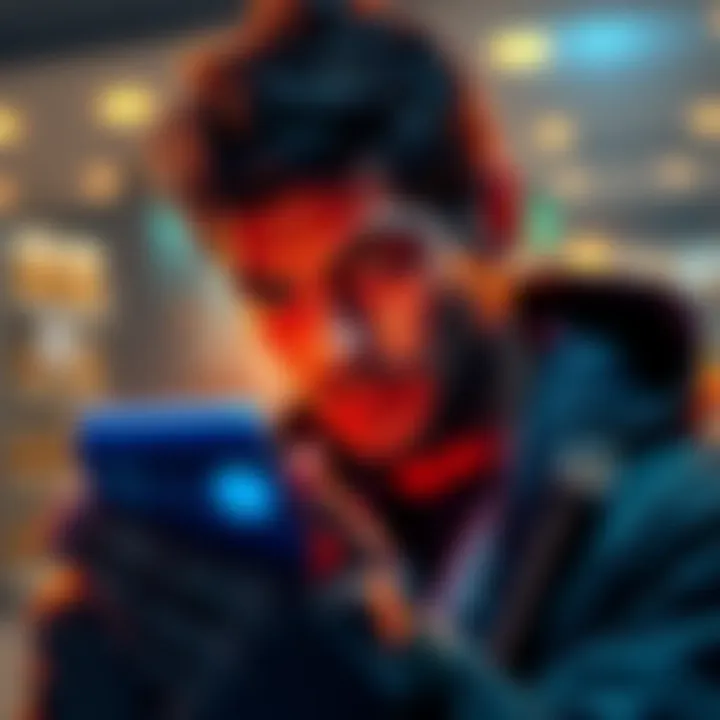 A person looking at their phone displaying a Bitcoin wallet with a puzzled expression after a transaction shows a lower amount than expected