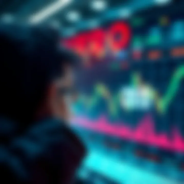 Buying Assets at Zero A person looking at a financial chart with a price tag of zero, symbolizing the concept of buying assets for free.