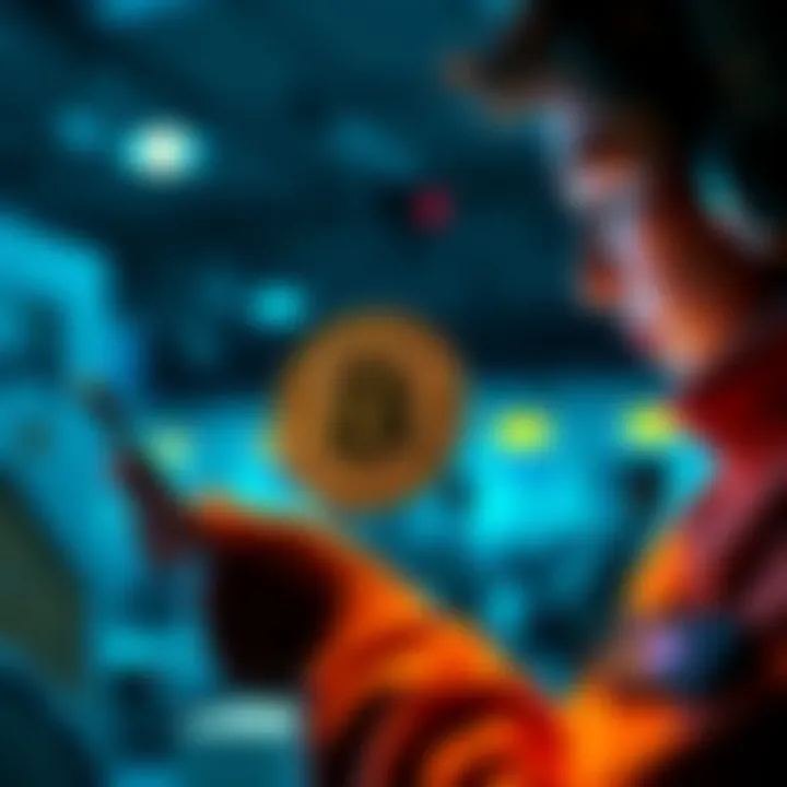 Buying Bitcoin Easily A person using a smartphone to buy Bitcoin with user-friendly apps