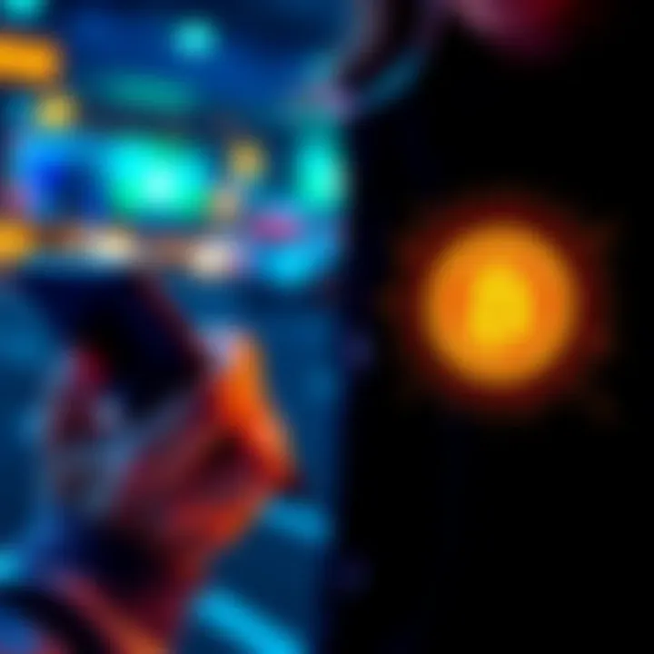 A person using a smartphone to buy Bitcoin through a secure app, with a lock symbol representing safety.