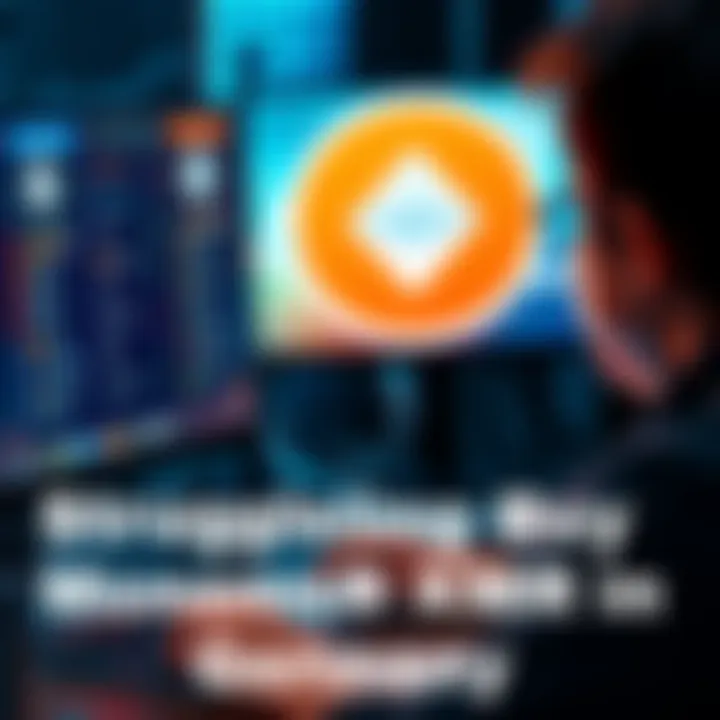 A person looking at a computer screen displaying cryptocurrency options, with a focus on Monero (XMR) and various exchanges, reflecting the challenges of buying it in Germany.