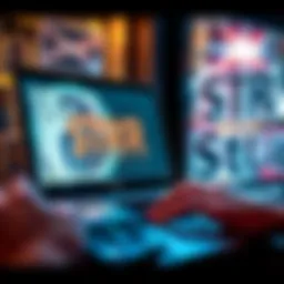 A person using a laptop to purchase STRC cryptocurrency with UK currency on the screen