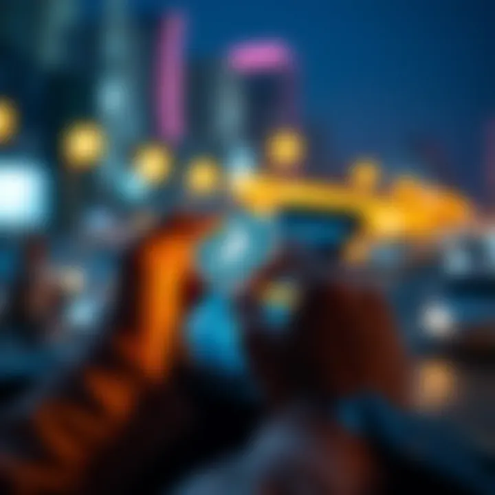 A person using a smartphone to buy Bitcoin through an easy-to-use app