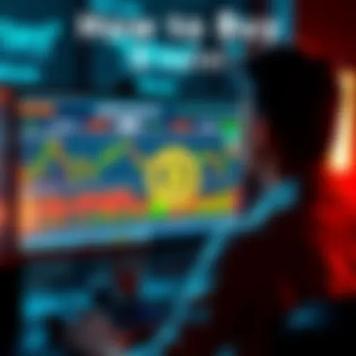 A person looking at a computer screen displaying Bitcoin charts and a secure wallet setup