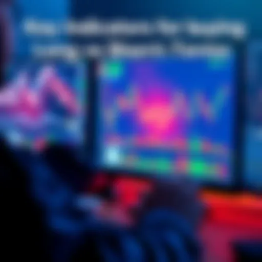 A person analyzing charts and graphs on a computer screen while considering crypto investments for the long and short term.