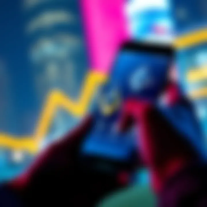 Person using an Android phone to buy Monero with alternative apps