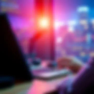 A person using a secure computer with a crypto wallet open, symbolizing the purchase of Monero without KYC regulations in Germany.