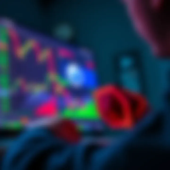 Buying Polygon Token Person analyzing cryptocurrency charts with Polygon logo in focus during market downturn