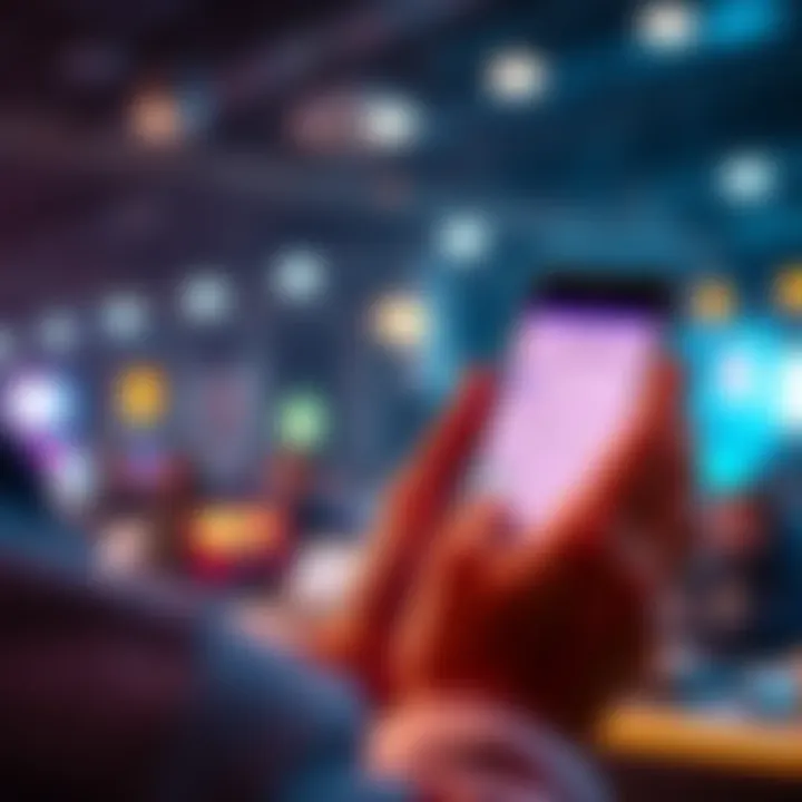 Person using a smartphone to buy event tickets, showing buyer protection options