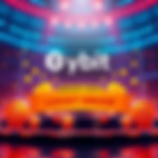 Graphic showing Bybit logo with perpetual contract symbols and a prize banner for $100,000 USDT Lucky Draw