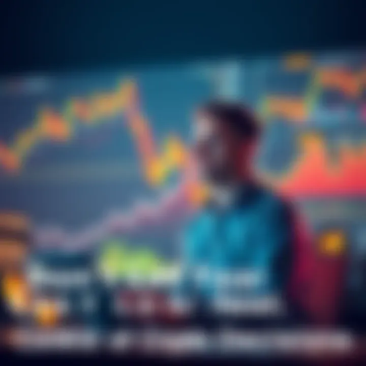 A serene investor analyzing cryptocurrency trends A calm individual contemplating crypto investments with charts and graphs