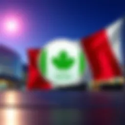 QCAD stablecoin symbol with Canadian flag colors, representing Canada's introduction of a fully compliant cryptocurrency