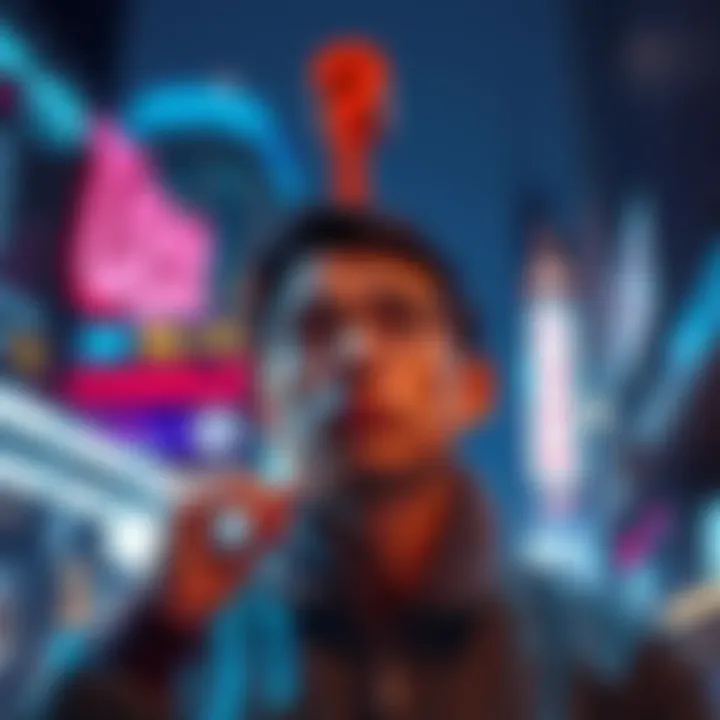 A thoughtful person reviewing advertising plots in Canada, considering luck versus common experience, with a question mark above their head.