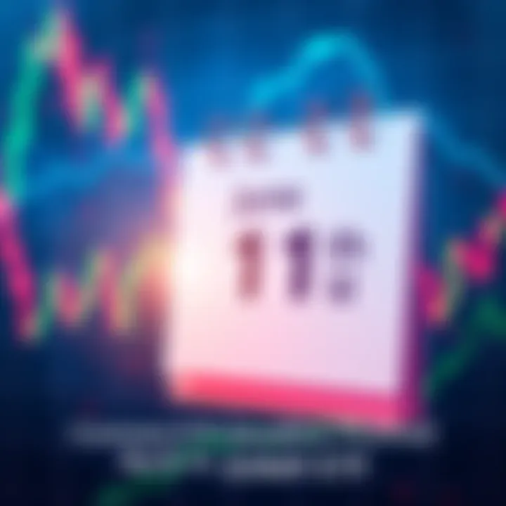 A stock market chart showing an upward trend with a calendar marked for June 11th, indicating the new deadline for the Canary ETF.