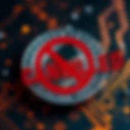 Canceled Monero Transaction A visual representation of a canceled Monero transaction, showing a Monero logo with a red cancel symbol overlaid, conveying frustration and uncertainty about recovering funds.