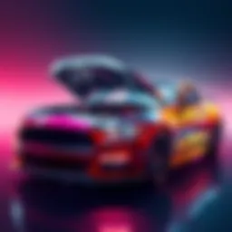 A shiny car with an open hood showing no engine inside, symbolizing risk in crypto presales.