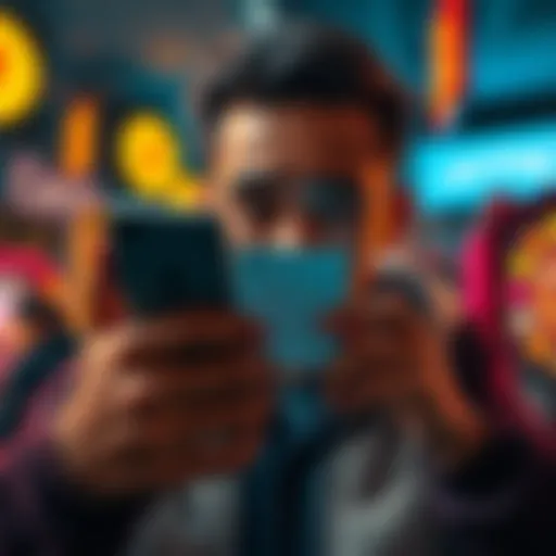 A frustrated person looking at their phone with a notification about card reward cuts from Cryptocom