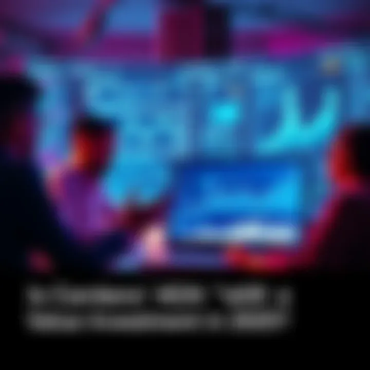 People analyzing Cardano ADA value on a laptop with graphs and charts