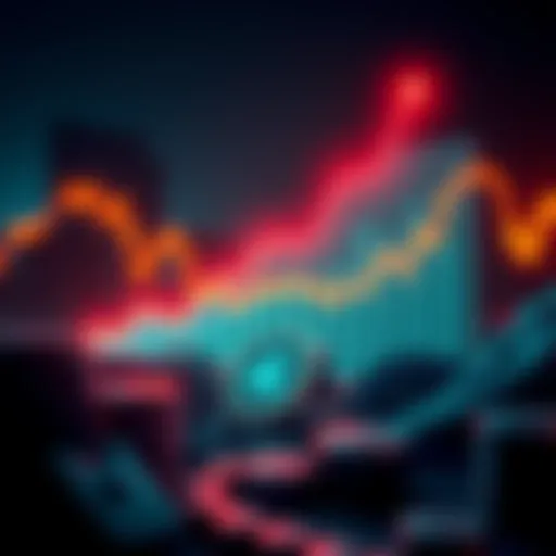 A rising graph showing positive trends for Cardano investments with financial icons