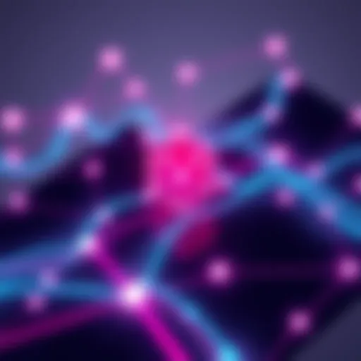 An illustration showing Cardano's logo connected to LayerZero, symbolizing enhanced blockchain connectivity with vibrant lines representing the omnichain liquidity layer.