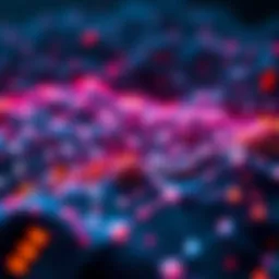 A visual representation of Cardano's blockchain with nodes and declining activity, symbolizing decentralization challenges.
