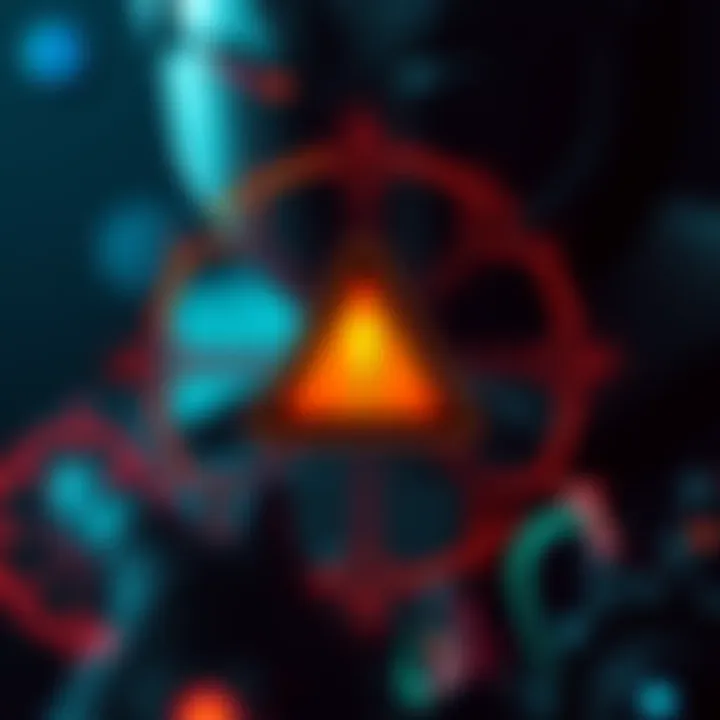 Cardano logo displayed with a warning symbol indicating security concerns