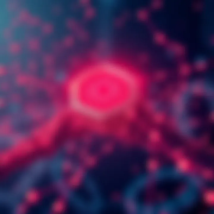 A visual representation of Cardano's Leios Testnet focusing on scalability, security, and decentralization in blockchain technology.
