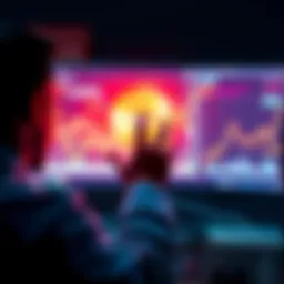 A distressed person looks at their computer screen displaying a loss in cryptocurrency trading, symbolizing a failed stablecoin swap.