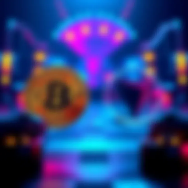 Two cryptocurrency symbols representing Cardano and Bitcoin in a discussion format