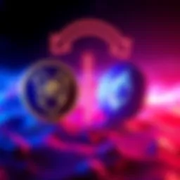 Cardano versus Ethereum Comparison A visual comparison of Cardano and Ethereum logos with arrows pointing towards Cardano, indicating preference for investment.