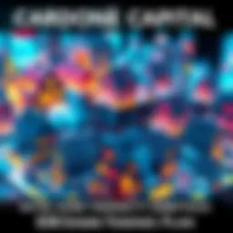 A graphic representation of real estate properties being transformed into digital tokens, symbolizing Cardone Capital's $5 billion real estate investment process