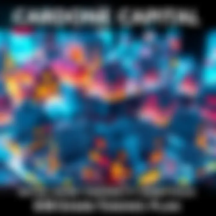 A graphic representation of real estate properties being transformed into digital tokens, symbolizing Cardone Capital's $5 billion real estate investment process